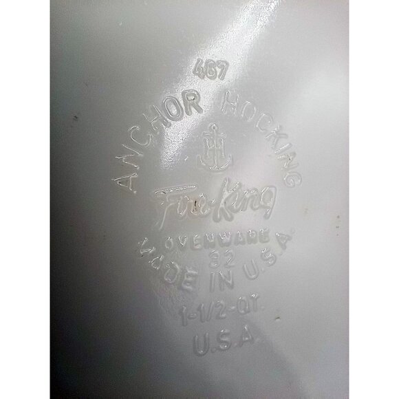 Anchor Hocking Fire King 1.5 Qt Oval Casserole Dish Vintage 467 Ovenware Orange - Picture 12 of 16